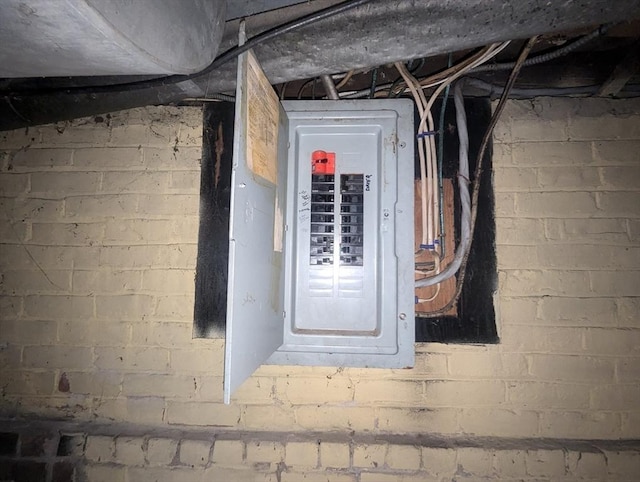 utility room featuring electric panel
