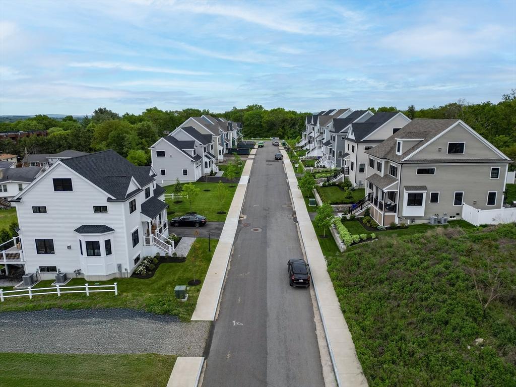 aerial perspective of suburban area