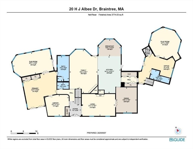 20 Albee Dr, Braintree, MA 02184 - property floor plan
