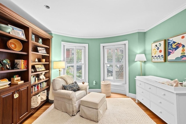 12 Braddock Park Unit 1, Boston, MA 02116 - living area with wood finished floors and ornamental molding