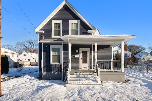 view of front of house featuring a porch