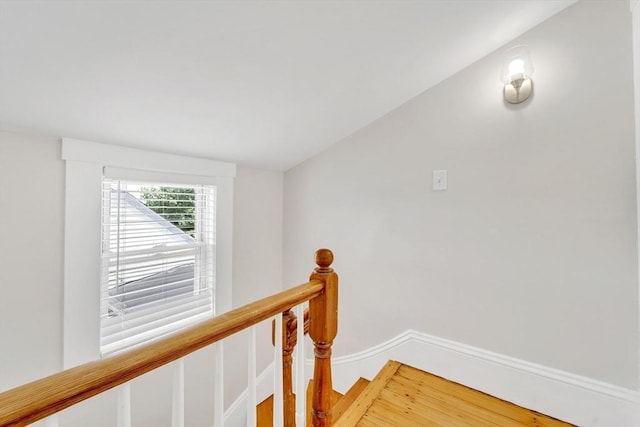 59 Bonair St, Somerville, MA 02145 - hall featuring an upstairs landing and baseboards