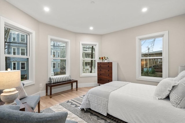 20 Boylston St Unit 3, Boston, MA 02130 - bedroom featuring light wood finished floors, baseboards, and recessed lighting