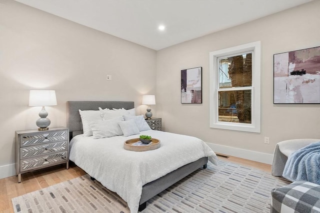 20 Boylston St Unit 3, Boston, MA 02130 - bedroom with baseboards, wood finished floors, and recessed lighting