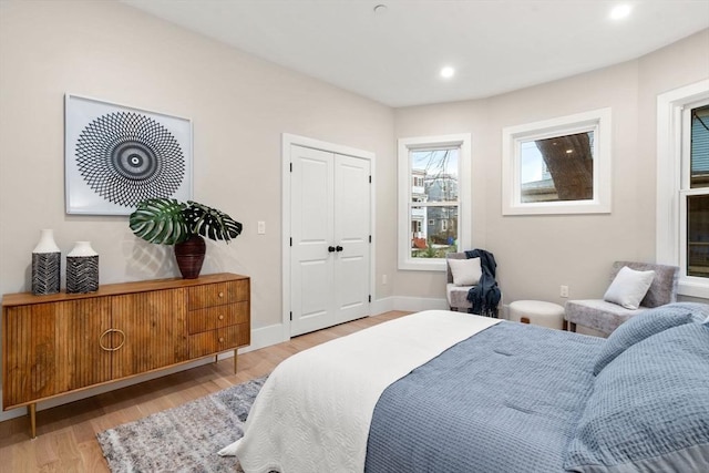20 Boylston St Unit 3, Boston, MA 02130 - bedroom with wood finished floors, recessed lighting, and baseboards