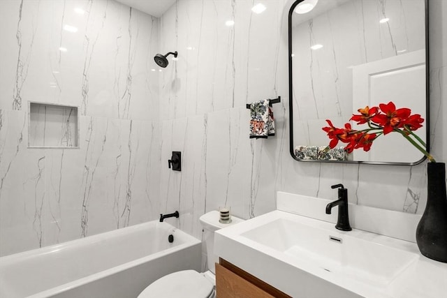 20 Boylston St Unit 3, Boston, MA 02130 - bathroom with vanity, shower / tub combination, and toilet