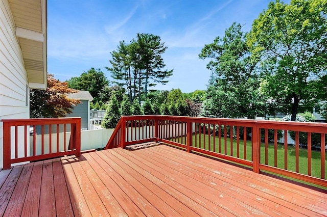 41 Lee Rd, Needham, MA 02494 - view of wooden deck