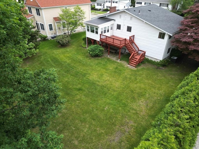 41 Lee Rd, Needham, MA 02494 - view from above of property