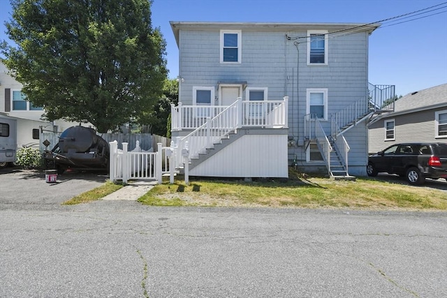 27 Whittier St, Fall River, MA 02724 - view of property with stairs