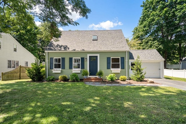 11 Netta Rd, Dedham, MA 02026 - new england style home with asphalt driveway, a shingled roof, and a garage