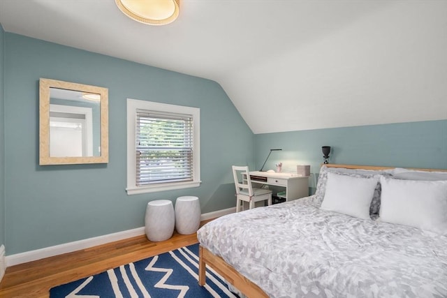 11 Netta Rd, Dedham, MA 02026 - bedroom with wood finished floors, baseboards, and lofted ceiling