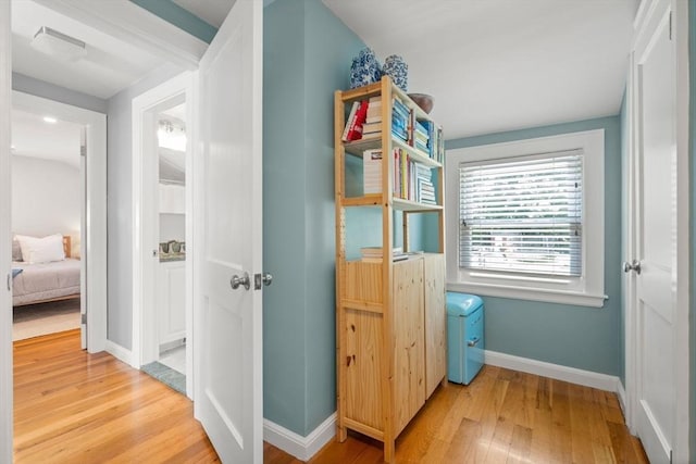 11 Netta Rd, Dedham, MA 02026 - hall with light wood-style flooring and baseboards