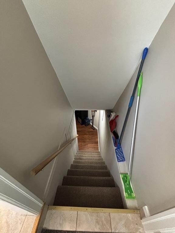 259 Gillette Ave, Springfield, MA 01118 - stairway featuring wood finished floors