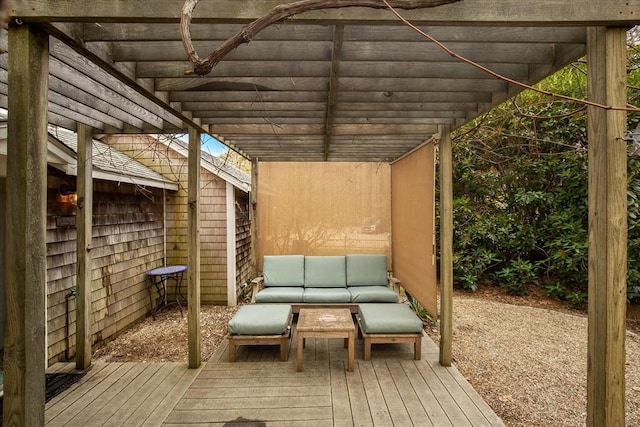 82 Shore Rd Unit 9, Truro, MA 02652 - wooden deck featuring outdoor lounge area