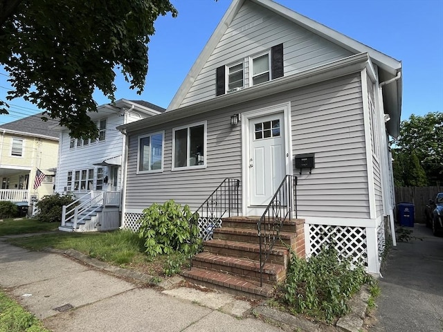 295 Atlantic, Quincy, MA 02171 - view of front of property with entry steps