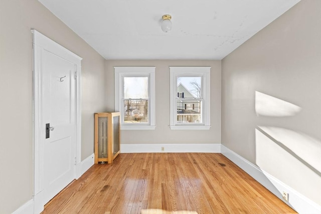 interior space featuring light wood-type flooring