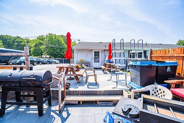214 Hovenden Ave, Brockton, MA 02302 - view of patio with grilling area