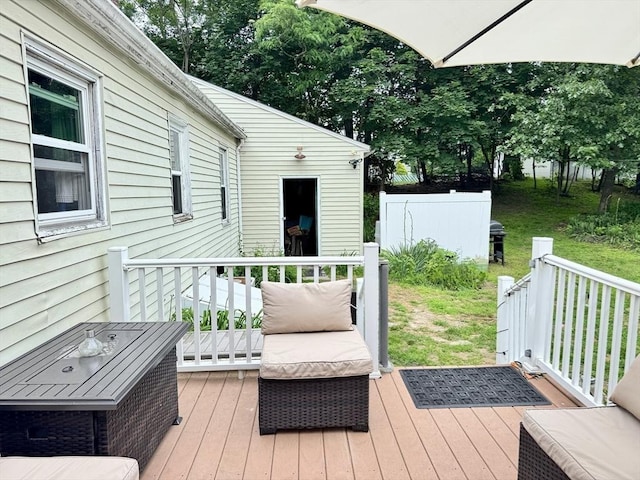 169 Beauchamp Ter, Chicopee, MA 01020 - deck featuring area for grilling