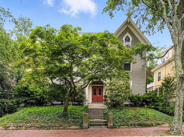 338 Harvard St Unit 1, Cambridge, MA 02139 - view of front of house featuring french doors