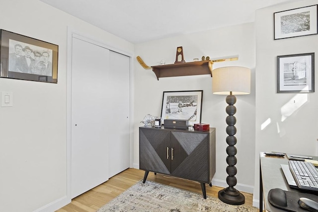 foyer entrance featuring light wood-type flooring