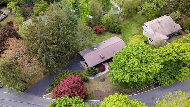 view from above of property