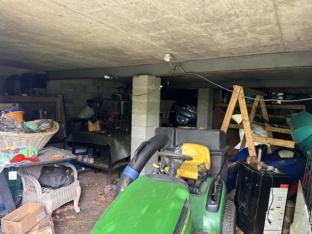 view of storage room