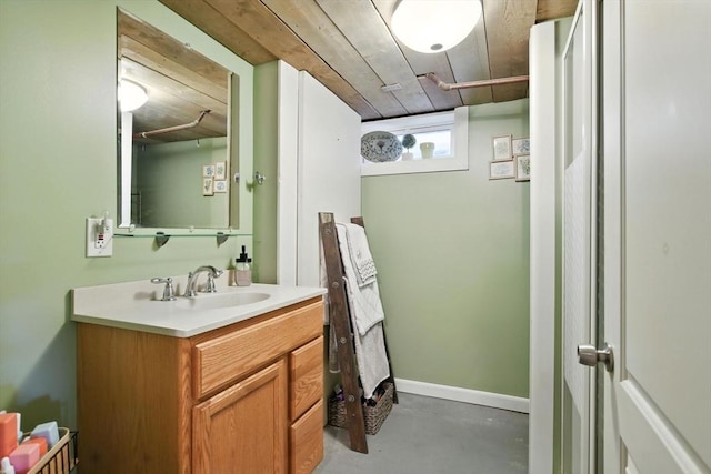 683 Rogers Ave, West Springfield, MA 01089 - bathroom featuring finished concrete flooring and vanity