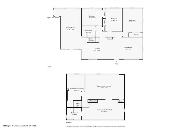683 Rogers Ave, West Springfield, MA 01089 - view of floor plan / room layout