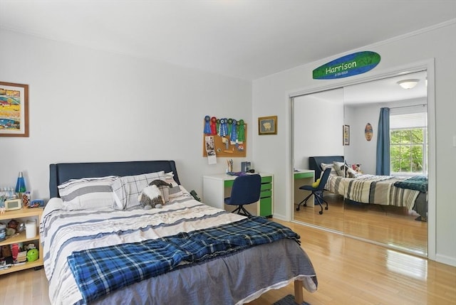 7 Alder Way Unit 7, Bedford, MA 01730 - bedroom with wood finished floors and a closet