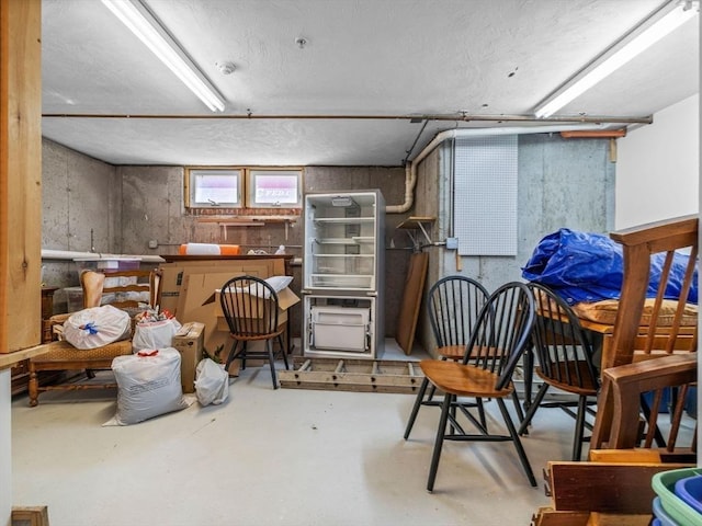 view of basement