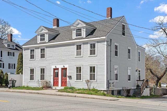 301 S Main, Haverhill, MA 01835 - colonial inspired home featuring roof with shingles and a chimney