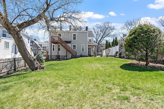 301 S Main, Haverhill, MA 01835 - view of yard featuring fence private yard and stairs