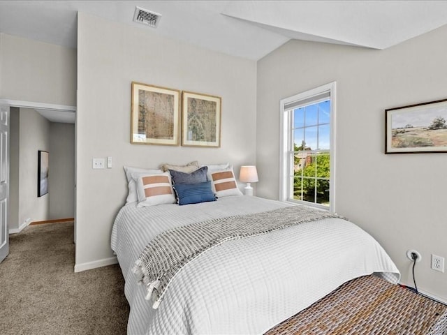 1137 Ferry St, Marshfield, MA 02050 - carpeted bedroom featuring vaulted ceiling and baseboards
