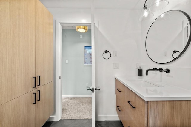 1137 Ferry St, Marshfield, MA 02050 - bathroom with vanity and baseboards