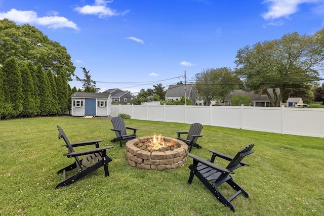 1137 Ferry St, Marshfield, MA 02050 - view of yard with an outdoor fire pit
