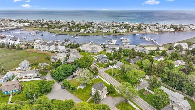 1137 Ferry St, Marshfield, MA 02050 - aerial view of property's location featuring a nearby body of water and nearby suburban area