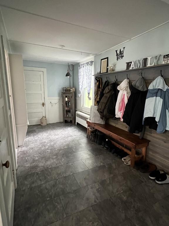 34 Old Bernardston Rd, Northfield, MA 01360 - mudroom featuring radiator