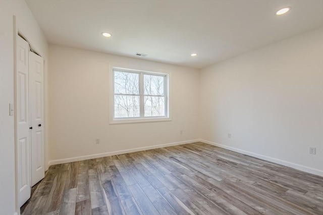 438 Granite St, Worcester, MA 01604 - unfurnished bedroom featuring wood finished floors and recessed lighting
