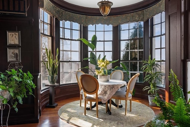 view of sunroom