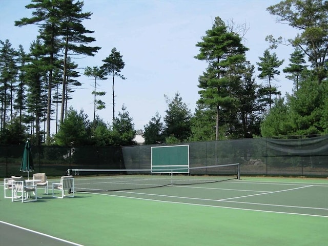 view of tennis court