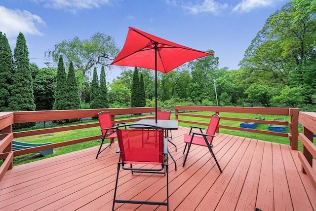 38 Main St, Acton, MA 01720 - wooden terrace featuring a view of trees