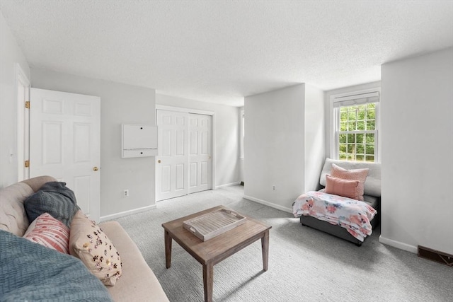 2 Colonial Dr Unit 2, Norton, MA 02766 - living room with a textured ceiling and carpet floors