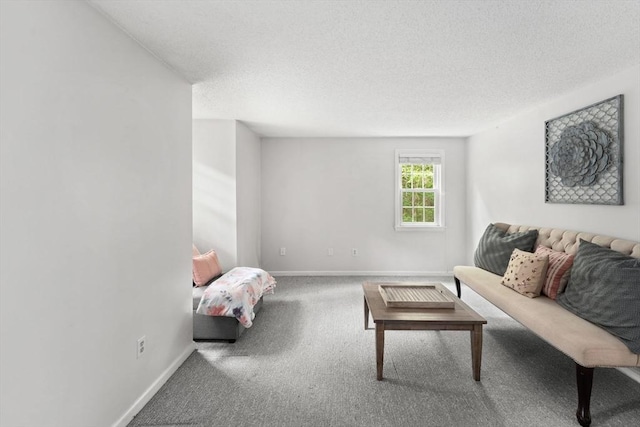 2 Colonial Dr Unit 2, Norton, MA 02766 - carpeted living area with baseboards and a textured ceiling