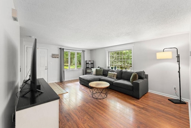 2 Colonial Dr Unit 2, Norton, MA 02766 - living room featuring a textured ceiling and wood finished floors