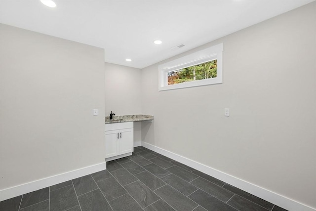 laundry room with sink