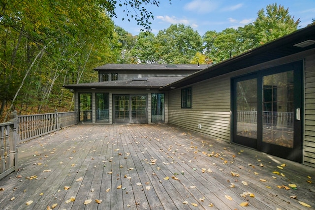 view of wooden terrace