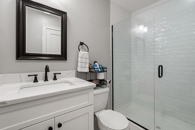 223 Saratoga St Unit U203, Boston, MA 02128 - full bath with toilet, a stall shower, and vanity