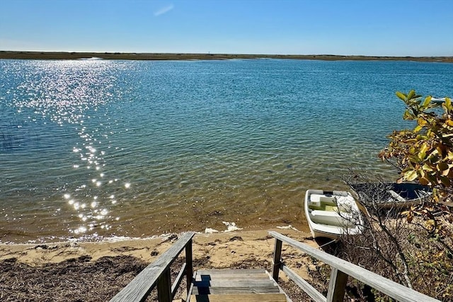 water view with a dock