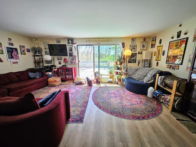 12 Sutton Ct Unit 12, Amherst, MA 01002 - living room featuring wood finished floors