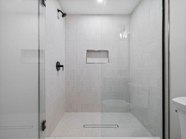 bathroom with an enclosed shower